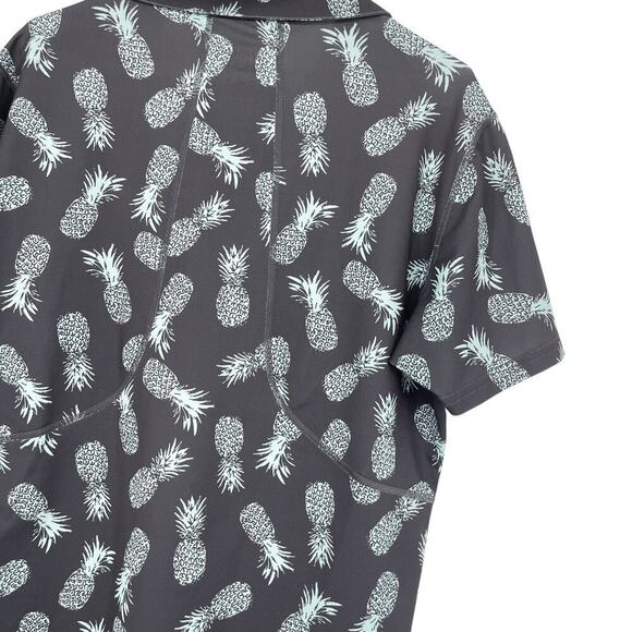 Bonobos Golf Short Sleeve Tee Men's Golf Shirt Pineapple Print Size Medium - Picture 4 of 6